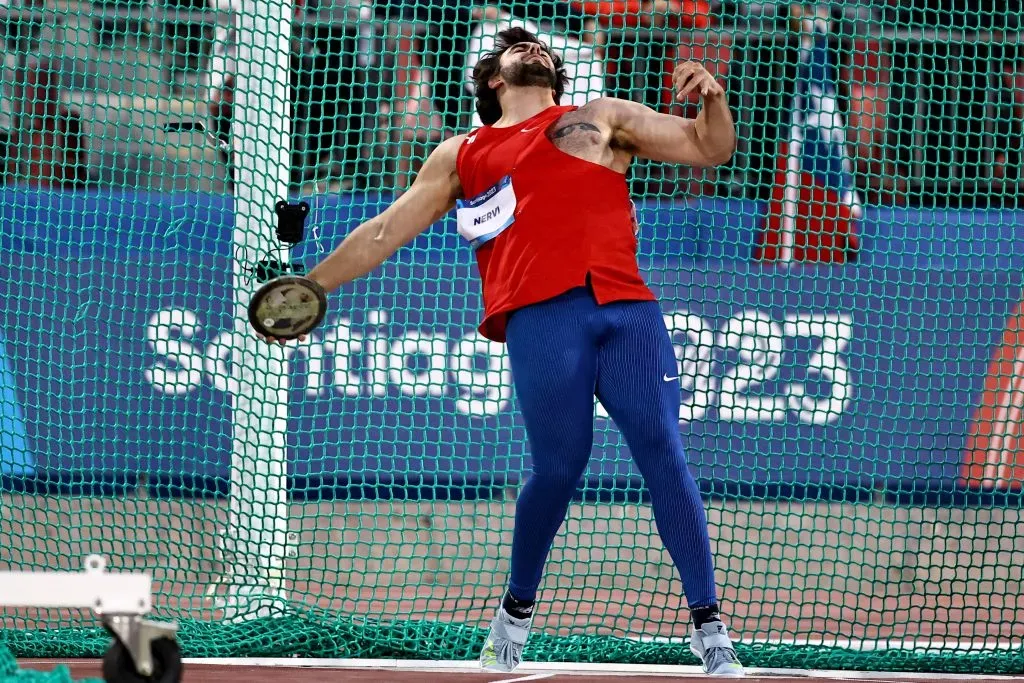 Lucas Nervi fue protagonista de toda la competencia en los Juegos Panamericanos Santiago 2023. (Foto de Daniel Apuy/Santiago 2023 via Photosport).