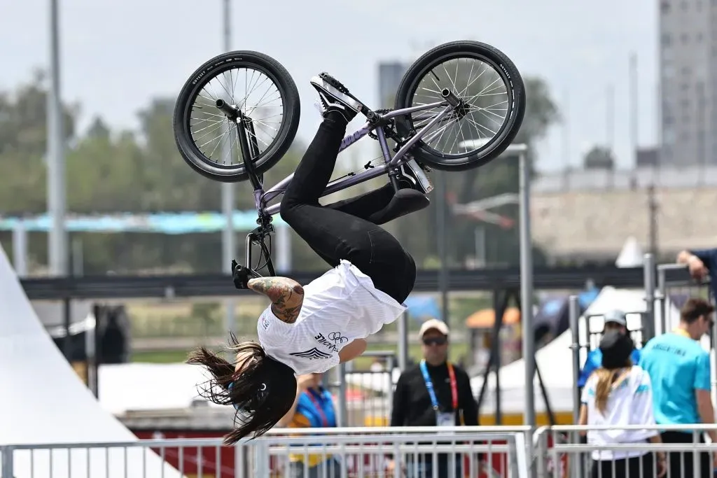 Macarena Pérez estuvo muy cerca de la medalla de oro en Santiago 2023. (Foto de Daniel Apuy/ Santiago 2023 vía Photosport).