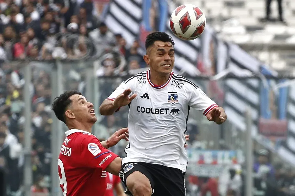 Vicente Pizarro es un líder de Colo Colo en la cancha (Photosport)