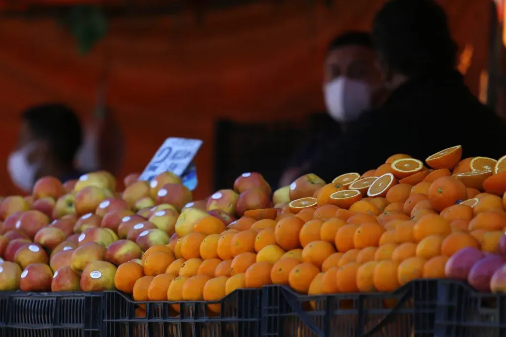 Valparaiso, 15 de agosto 2020
Puestos de frutas en la feria libre de Avenida Argentina en Valparaiso.
Raul Zamora/Aton Chile