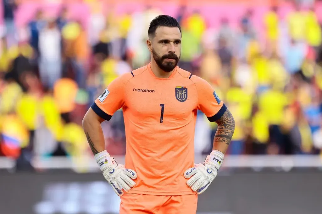 Hernán Galíndez fue suplente de Domínguez en el triunfo de Ecuador ante Chile. (Franklin Jacome/Getty Images).