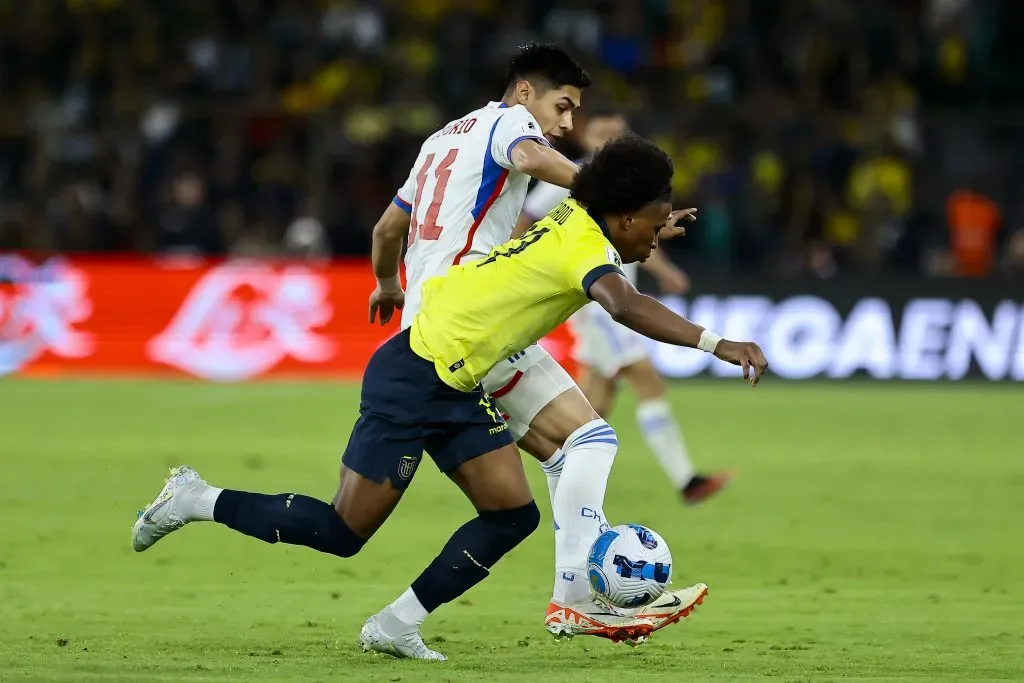 Darío Osorio entró en el segundo tiempo y le dio otro aire al ataque de Chile ante Ecuador. Foto: Getty Images.