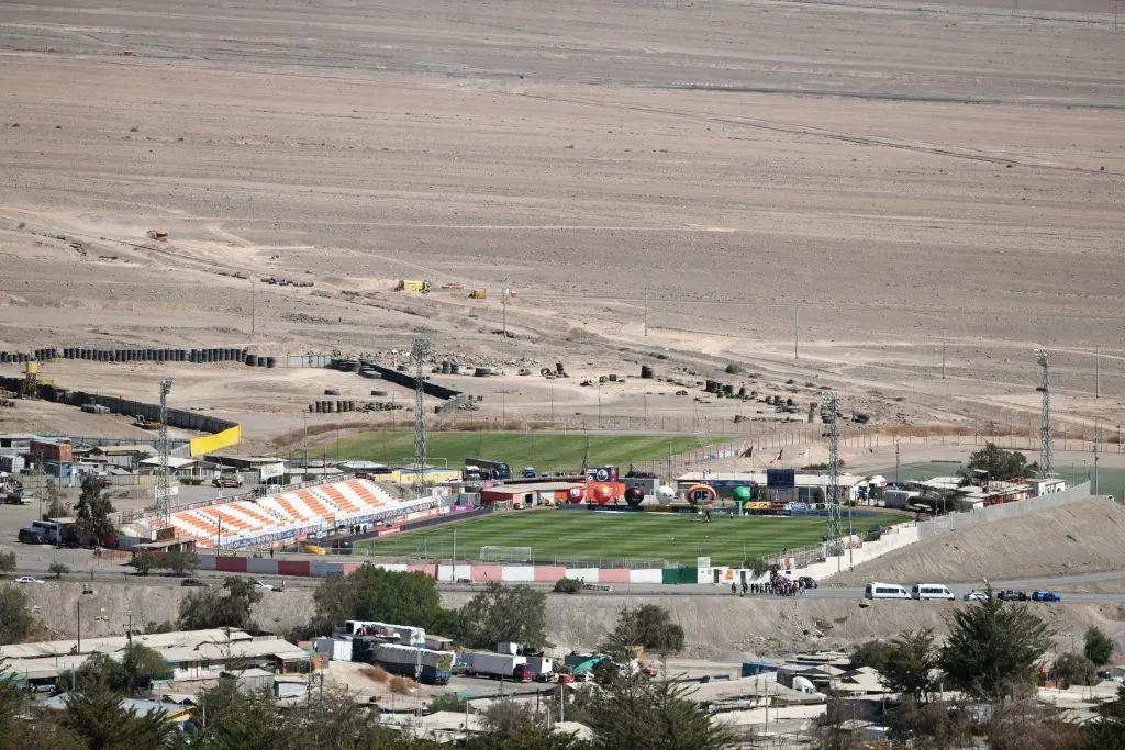 Así luce el estadio de Cobresal a minutos del trascendental duelo ante Universidad de Chile.