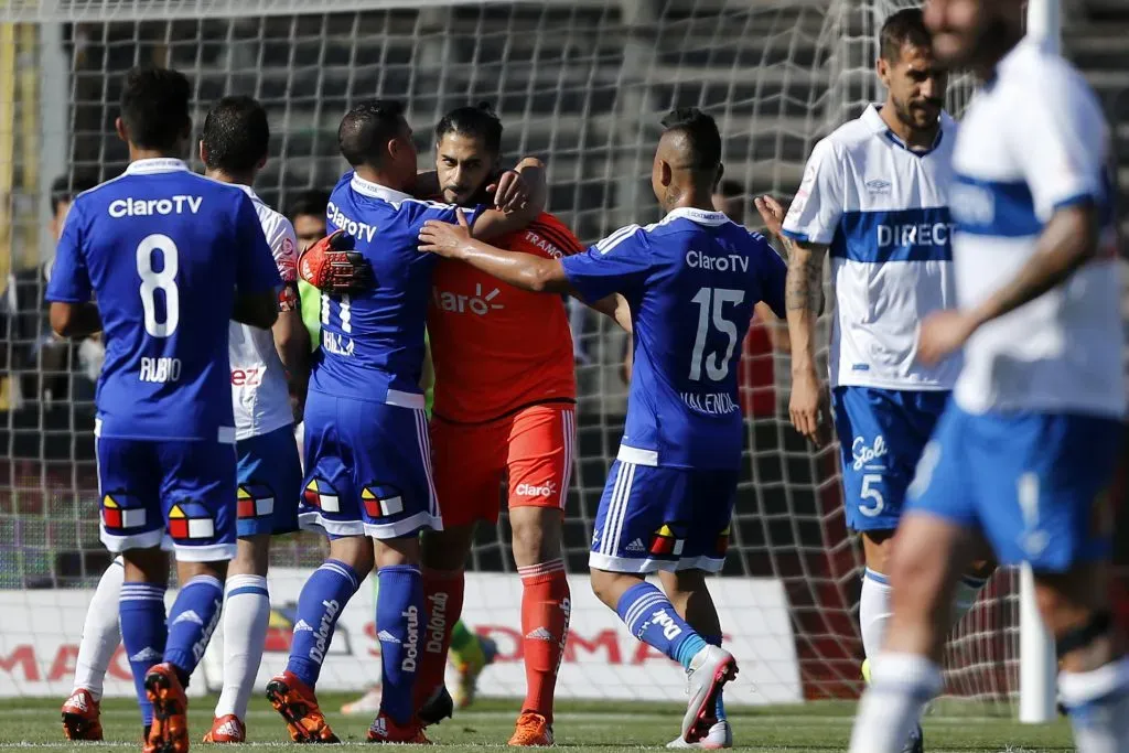 Herrera celebra el gol que ayudó a Colo Colo a ser campeón el 2015 (Photosport)