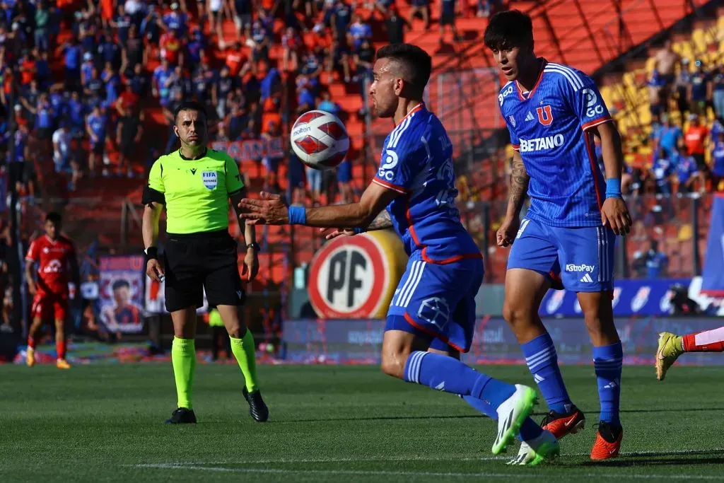 Matías Zaldivia fue titular en la victoria de la U por 3-1 sobre Ñublense, con la que Mauricio Pellegrino se despidió del club. | Foto: Marcelo Hernandez/Photosport