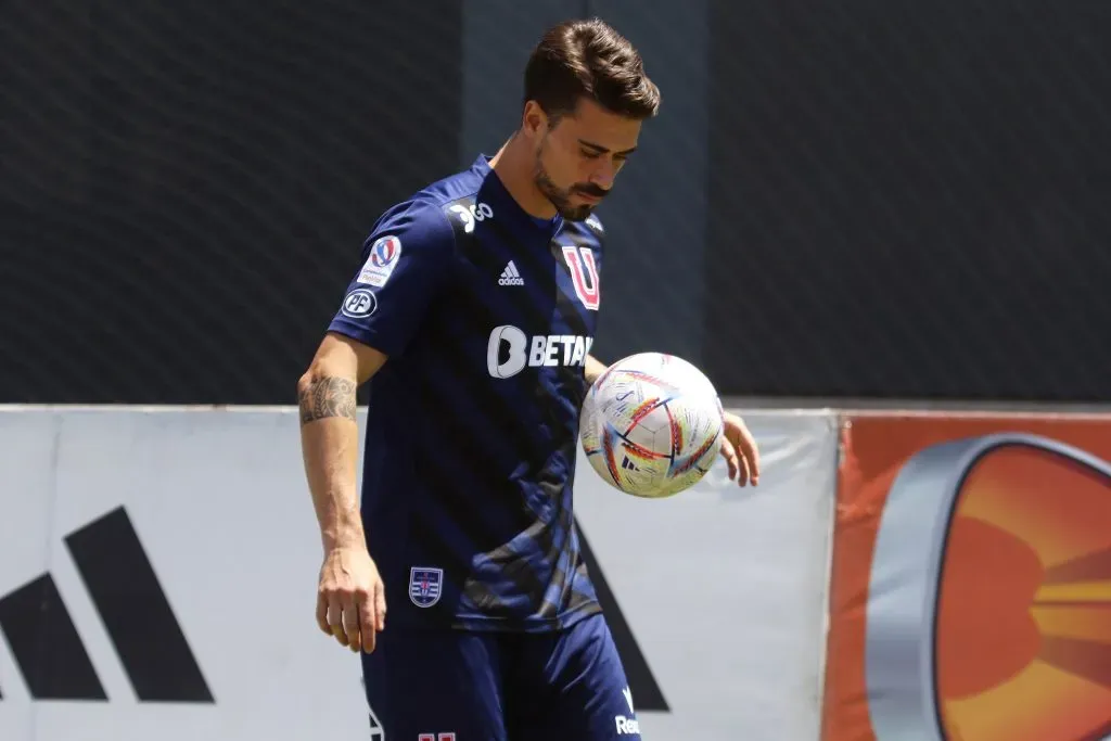 Juan Pablo Gómez fue uno delos refuerzos que llegó a Universidad de Chile a inicios de año. | Foto: Photosport.