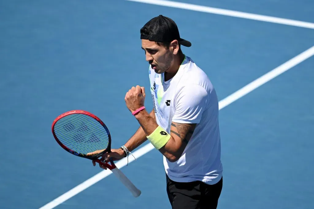 Alejandro Tabilo jugará la final en Auckland esta noche (Getty)