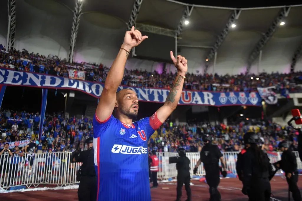 Universidad de Chile celebró con todo el triunfo en el primer Clásico Universitario del 2024 | Photosport