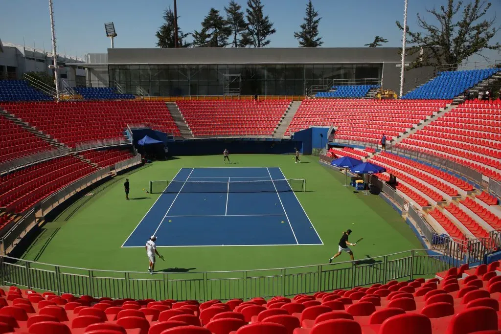 El Court Central tendrá cancha dura para esta serie de Copa Davis. Imagen: Photosport.