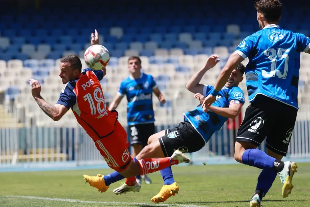 Luciano Pons fue titular en el 0-0 de la U y Huachipato. (Eduardo Fortes/Photosport).