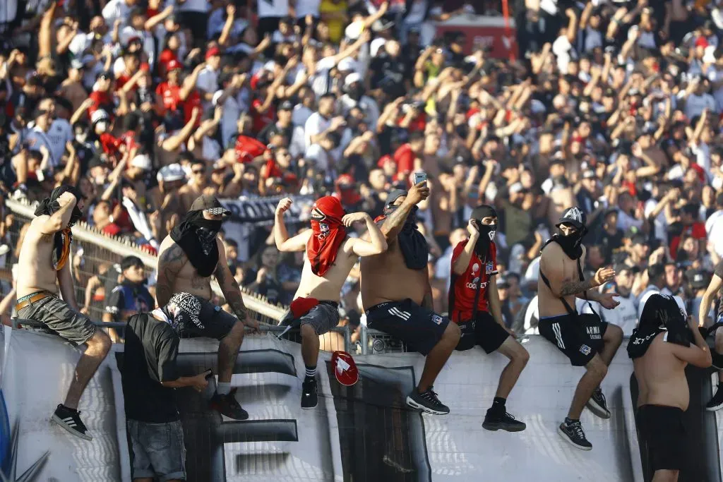 Así se veía el sector norte del Estadio Nacional en la Supercopa. (Felipe Zanca/Photosport).