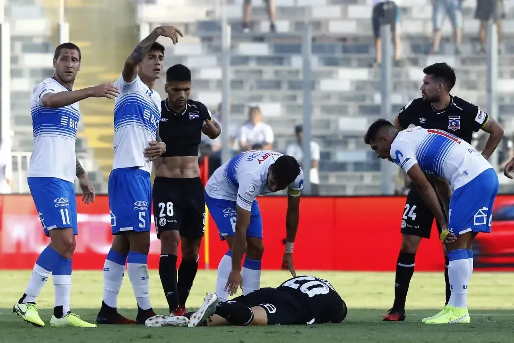 Blandi, aturdido el 2020 en el partido ante Universidad Católica (Photosport)