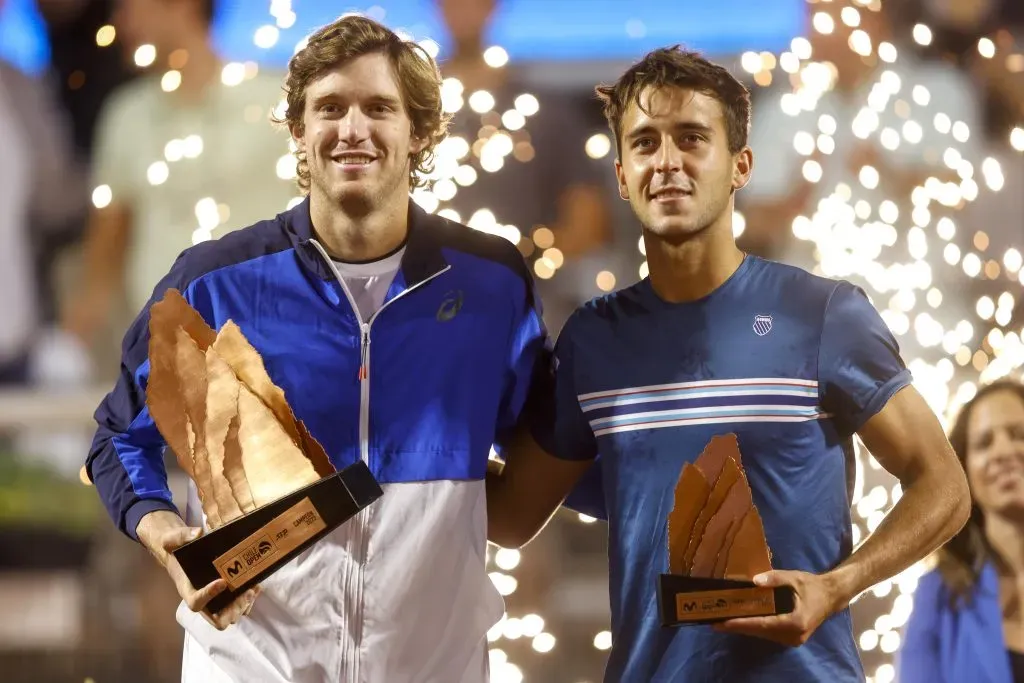 Jarry venció a Etcheverry en la final del 2023. Imagen: Photosport.