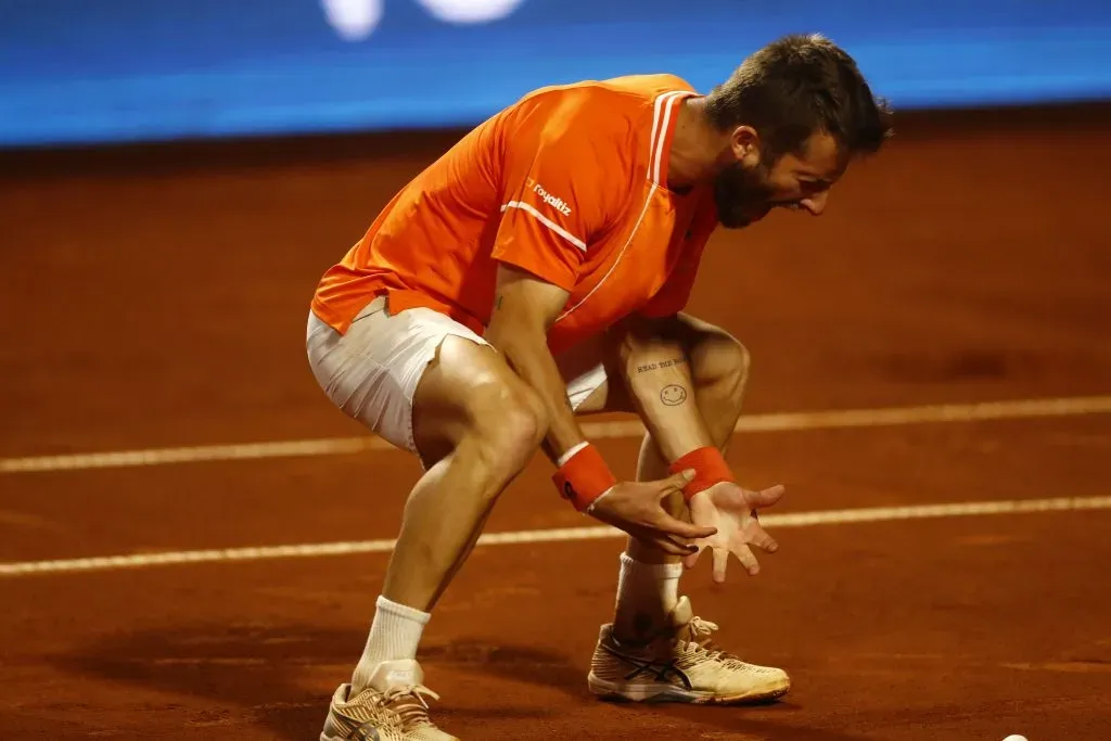 Corentin Moutet le gritó el triunfo a la hinchada chilena | Photosport