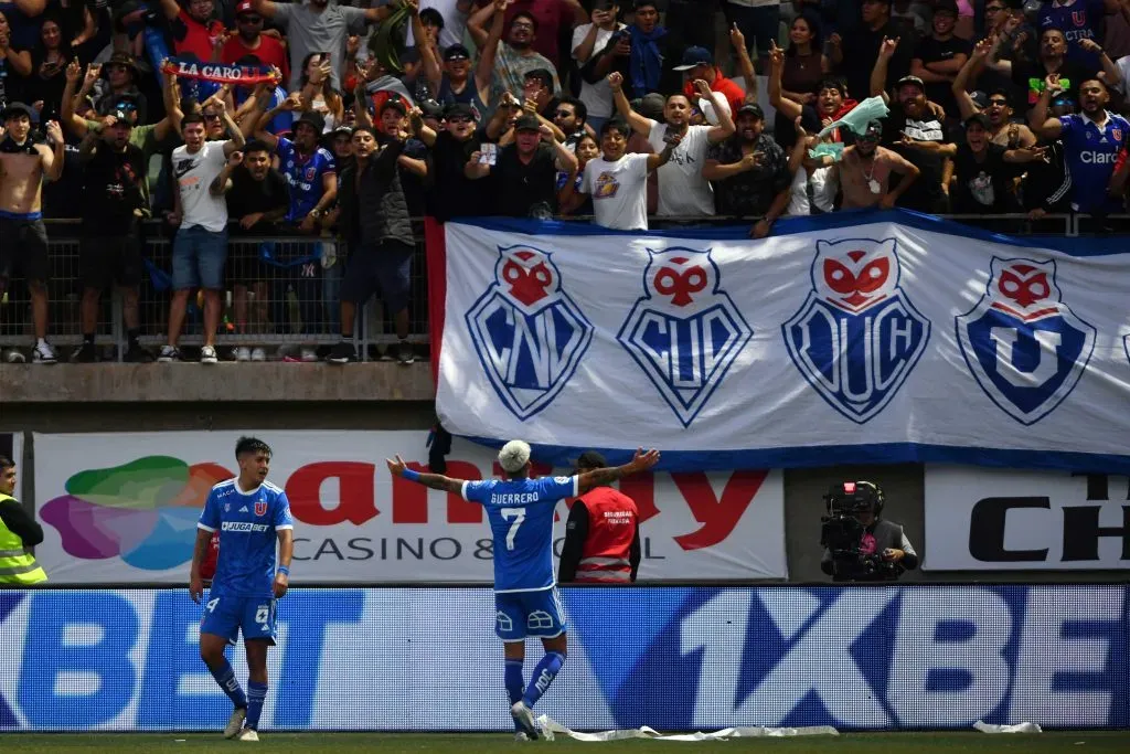 Maxi Guerrero se muestra como uno de los refuerzos que más brilla en la U. Foto Alejandro Pizarro Ubilla/Photosport