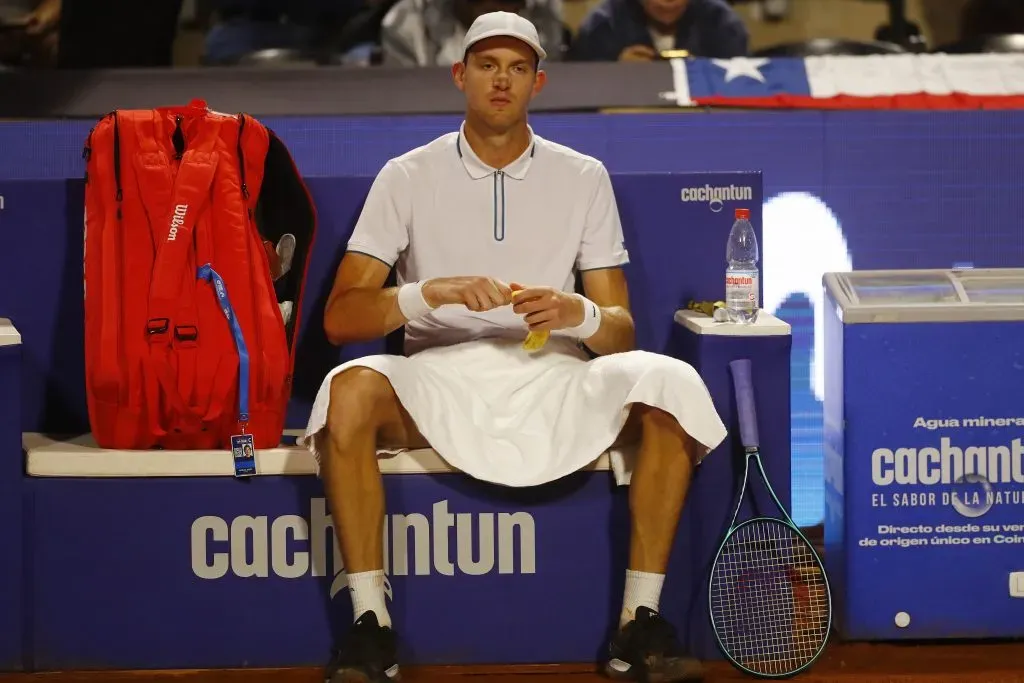 Nicolás Jarry llegó a cuartos de final en el Chile Open. Imagen: Photosport.