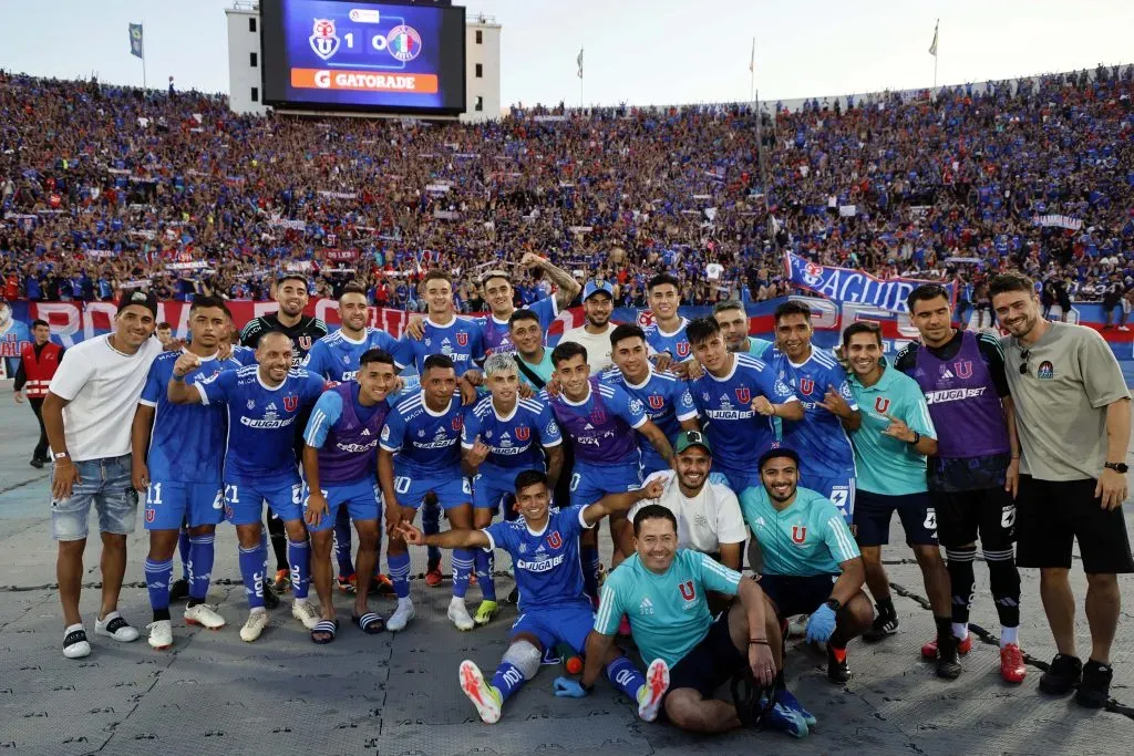 Los azules quieren repetir la foto que se tomaron ante Audax Italiano. Foto: Andres Pina/Photosport