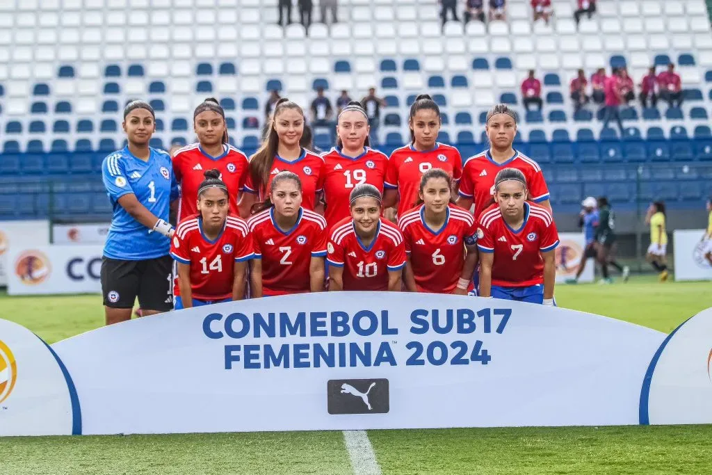 La formación titular de la selección chilena. Foto: La Roja