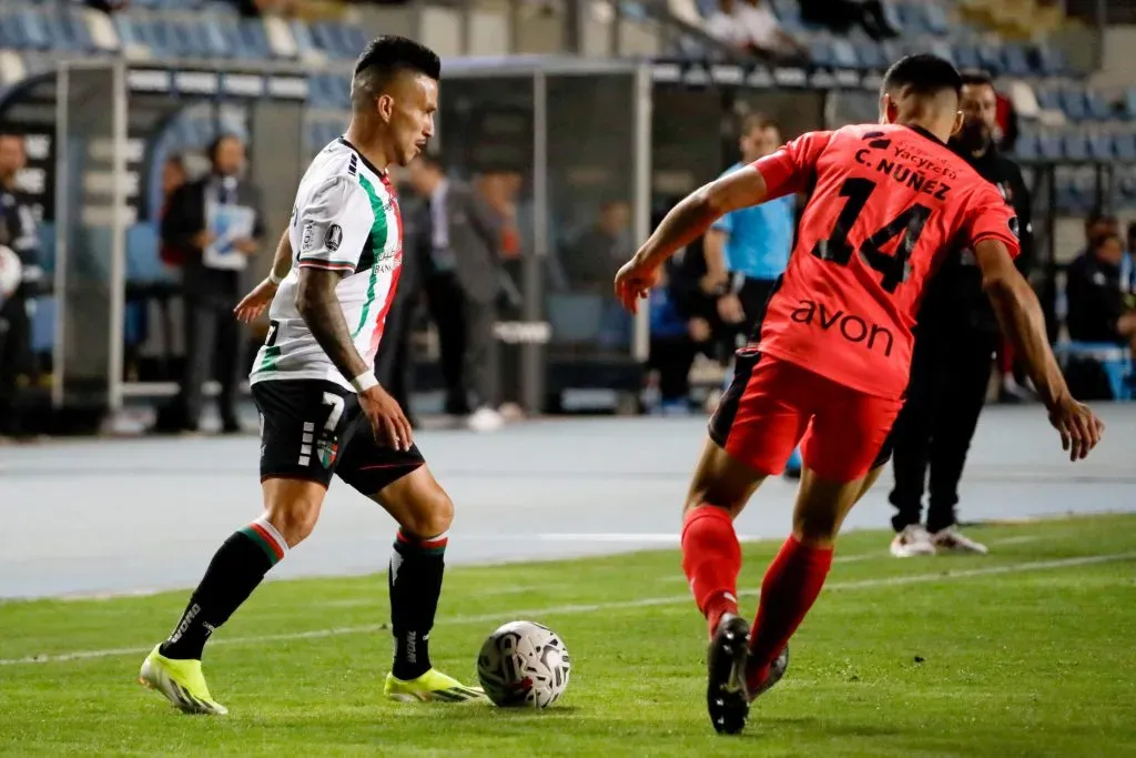 Palestino deberá definir dónde juega de local sus compromisos: por ahora no puede en Rancagua ni el Monumental. Foto: Byron Perez /Photosport