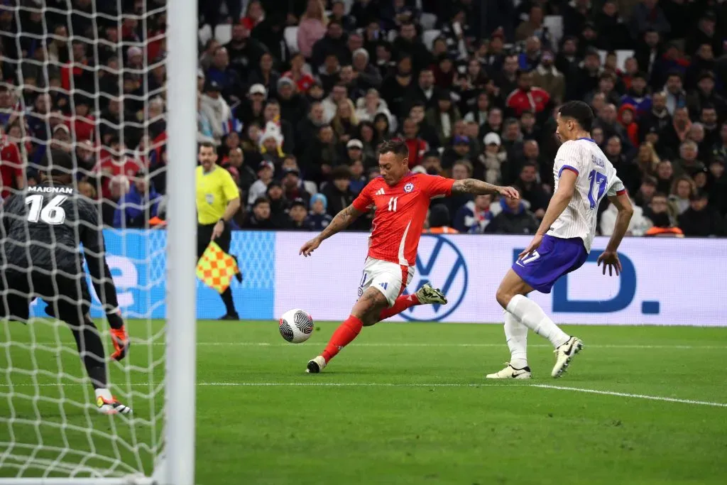 Chile animó un tremendo partido con Francia. Foto: Photosport.