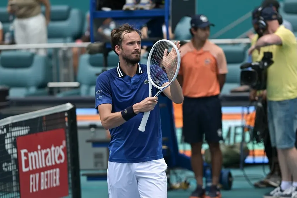 Medvedev reconoció la actitud del público chileno en Miami