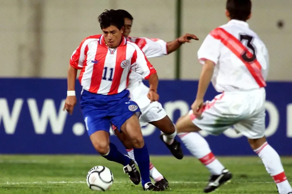 Hugo Brizuela jugando por Paraguay. Foto: Imago