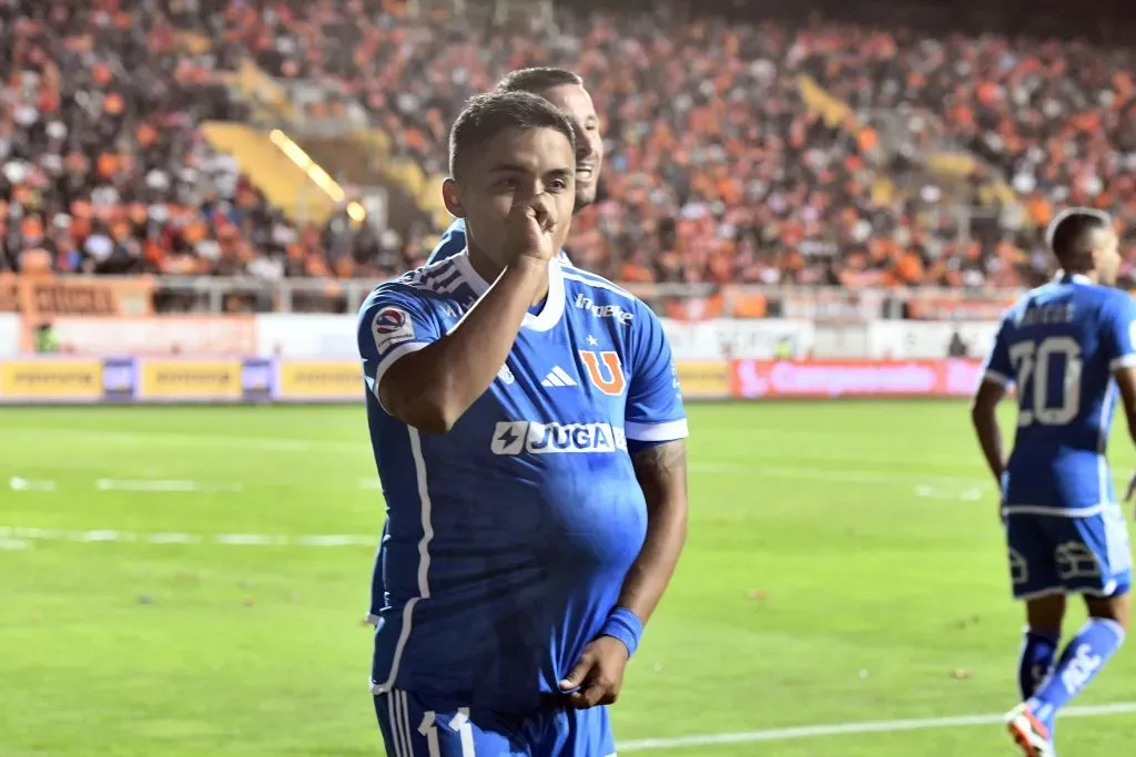 Nicolás Guerra se estrenó en las redes este 2024 con Universidad de Chile. Foto: Pedro Tapia/Photosport