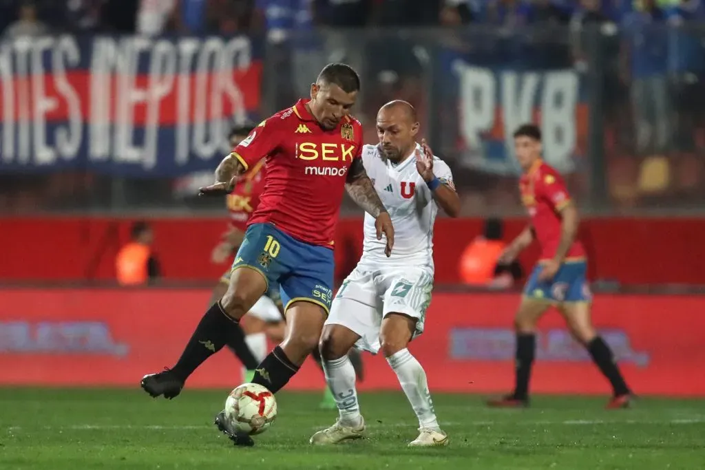 El error ocurrió en el partido de la U ante Unión. Foto: Jonnathan Oyarzun/Photosport