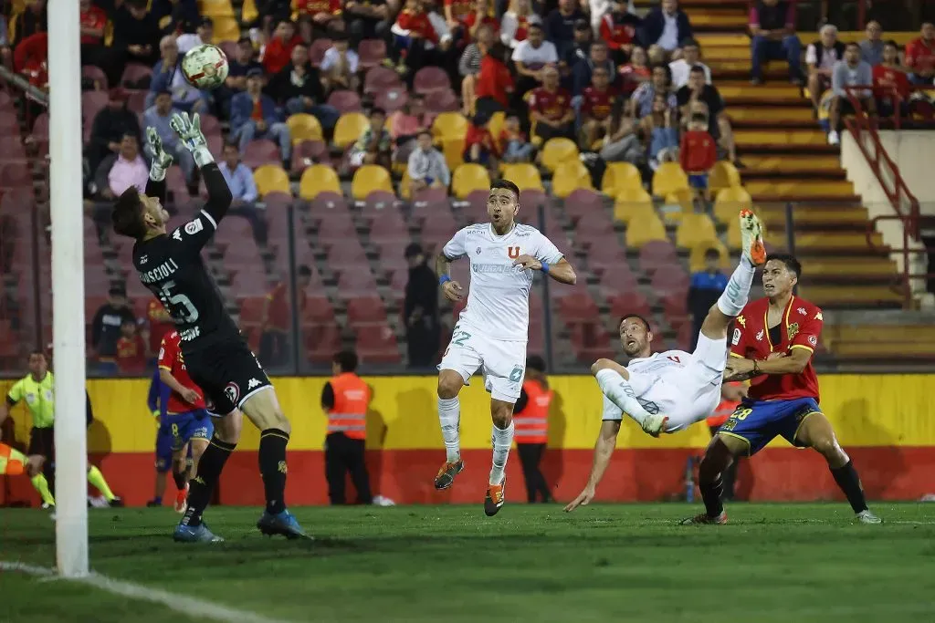 El argentino estuvo muy cerca ante Unión Española. Foto: Pepe Alvujar/Photosport