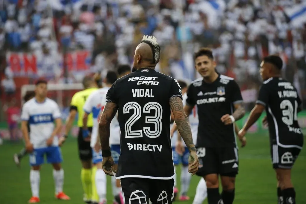 Vidal habló con la señal oficial después del triunfo de Colo Colo | Photosport