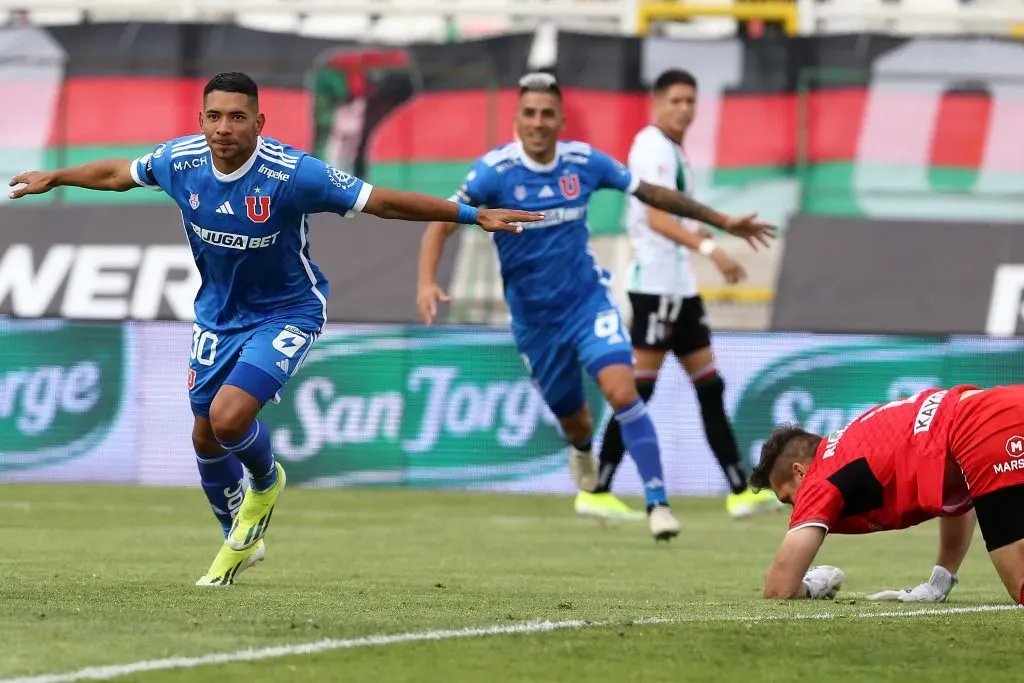 El gol de Palacios no fue suficiente para un triunfo de la U. Foto: Javier Salvo/Photosport