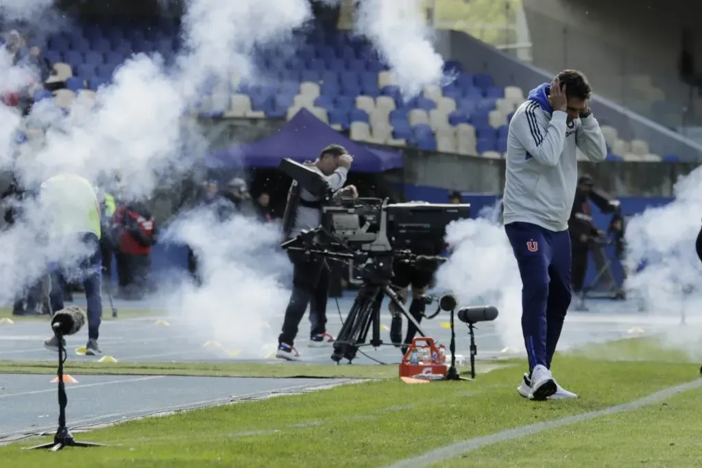 La U se compromete a no repetir estas escenas. Foto: Eduardo Fortes/Photosport