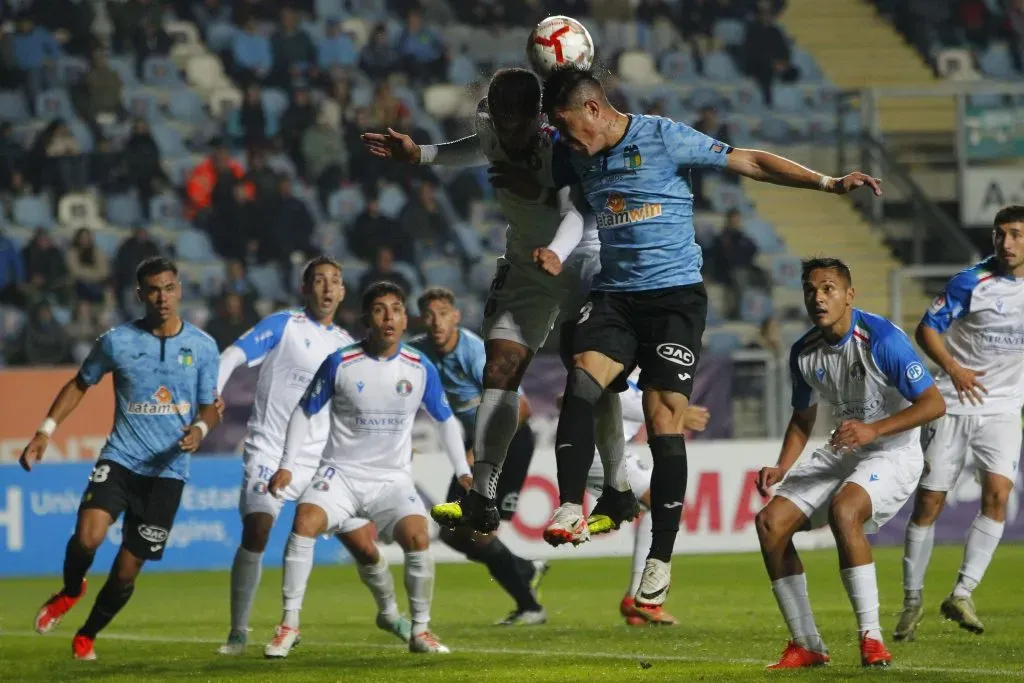 Los celestes vienen de ser goleados en casa ante Audax. Foto: Jorge Loyola/Photosport