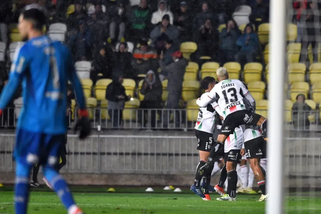 Palestino sorprendió a Flamengo en una lluviosa noche en Coquimbo | Photosport