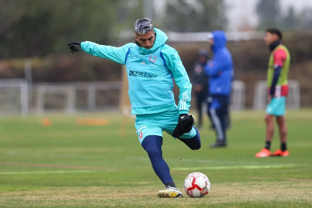 La U entrena con la mira del partido ante Ñublense. Foto: U. de Chile.