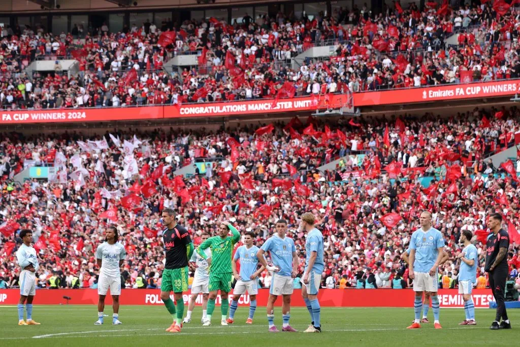 Manchester United paró en secó a un City que llegó como absoluto favorito a esta final de FA Cup. | Foto: Getty Images.