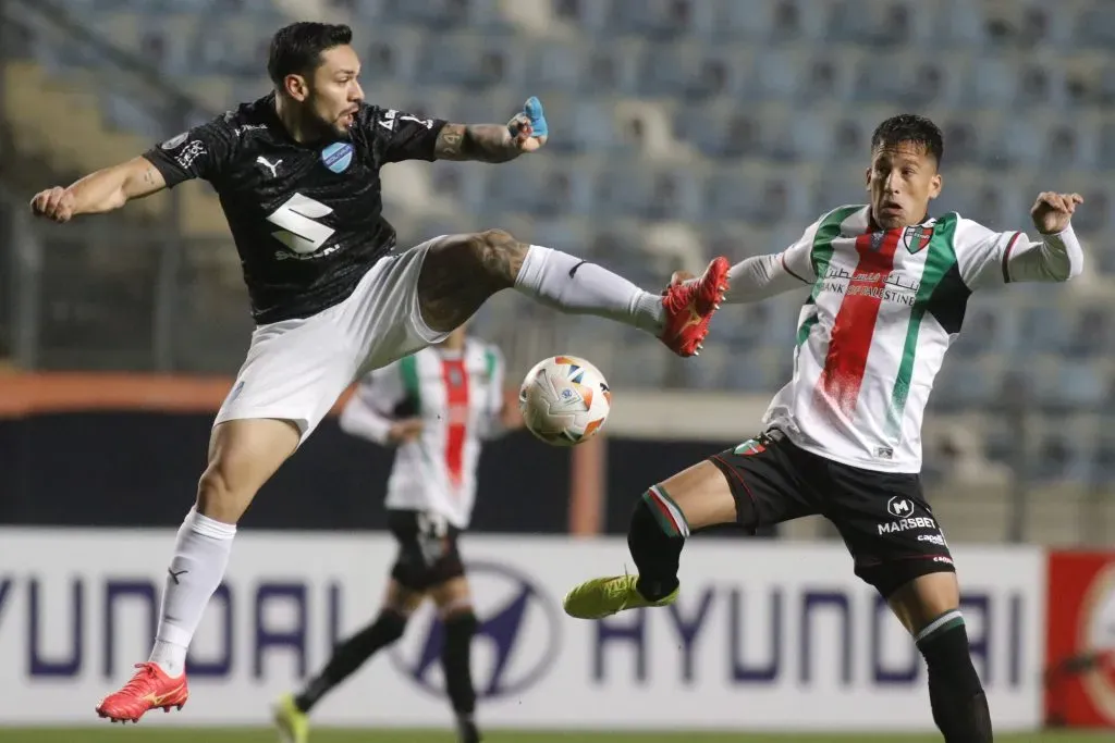 Palestino va por la revancha con Bolívar. Foto: Jorge Loyola/Photosport