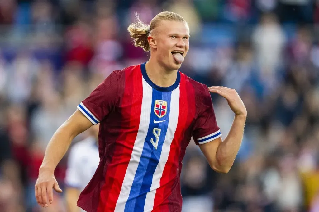 Erling Haaland llegó a 30 goles con Noruega y está a nada del récord histórico. Foto: IMAGO.