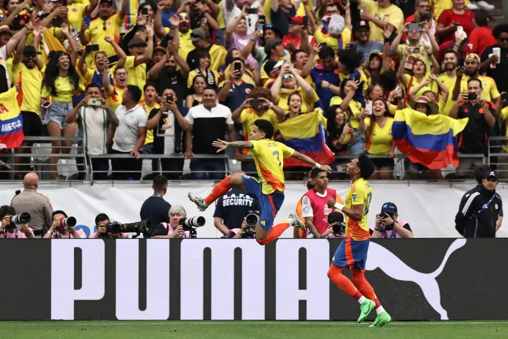 Luis Díaz abrió la cuenta para Colombia. (Photo by Omar Vega/Getty Images)