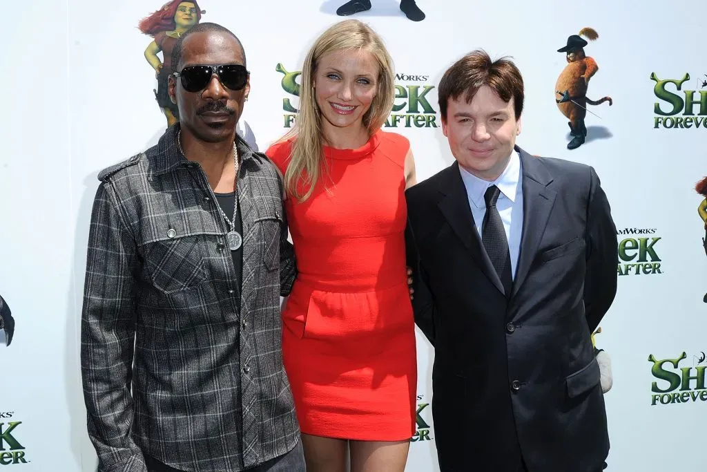 Eddie Murphy, Cameron Diaz y Mike Myers vuelven a la película. Foto: Getty