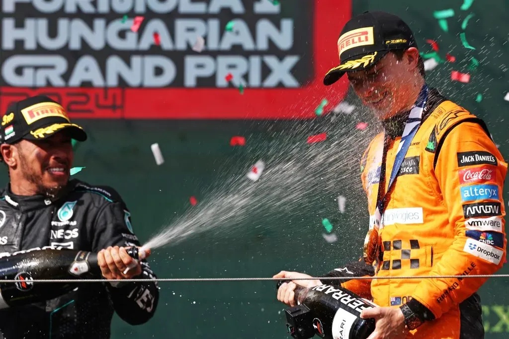 Oscar Piastri fue el más rápido en el Gran Premio de Hungría. Imagen: Getty.