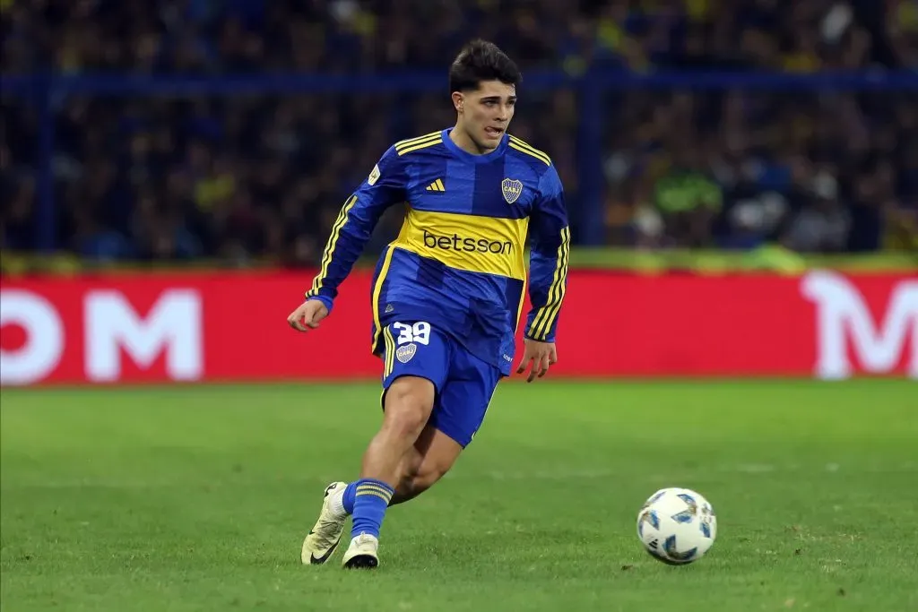 Vicente Taborda en acción por Boca Juniors. (Daniel Jayo/Getty Images).