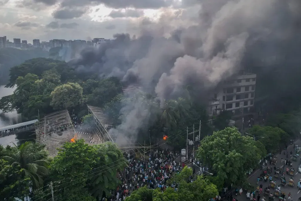 Disturbios. en Bangladesh. Foto: Imago.