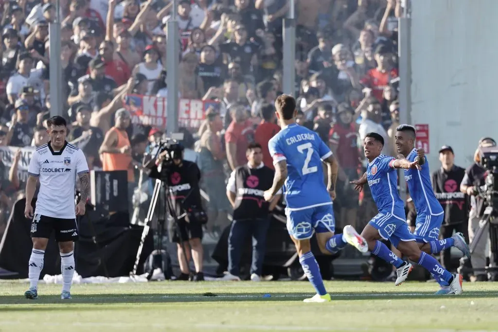 Israel Poblete le marcó a Colo Colo en el Monumental. Foto: Pepe Alvujar/Photosport