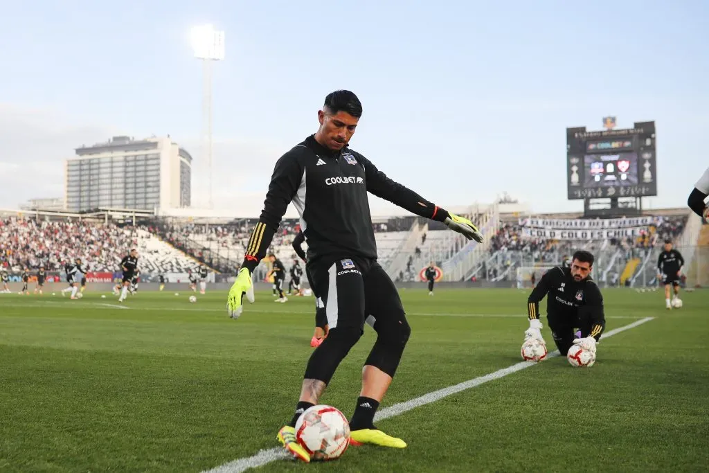 Ante la U será Fernando de Paul el encargado de atajar en el arco de Colo Colo. | Foto: Photosport.