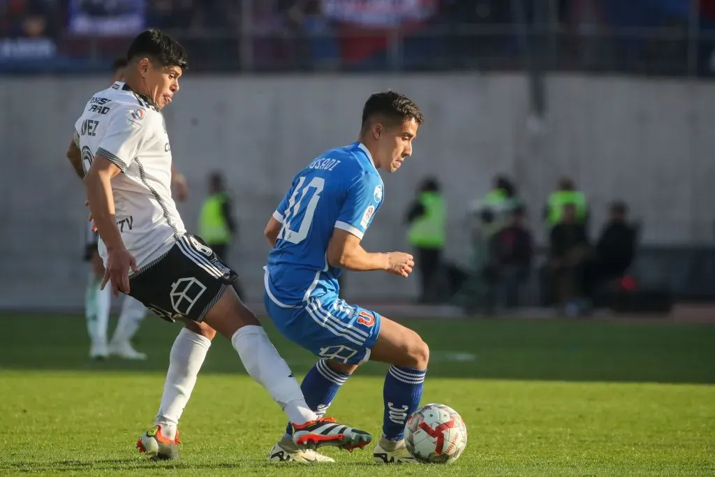 Lucas Assadi en el Superclásico 196. (Jonnathan Oyarzun/Photosport).