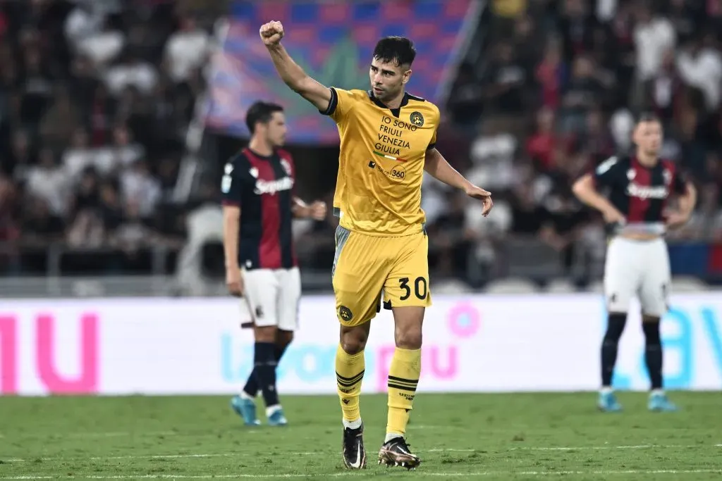 Udinese le robó un empate al Bologna en el inicio de la Serie A. Foto: Photosport.