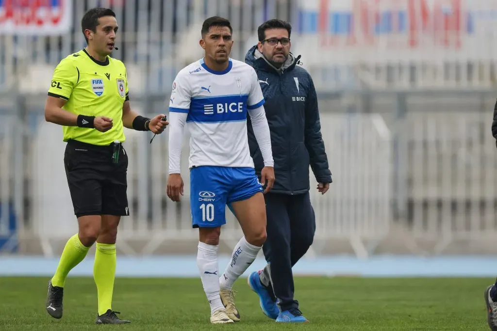 Así salió César Pinares del duelo frente al Audax en El Teniente. (Andres Pina/Photosport).