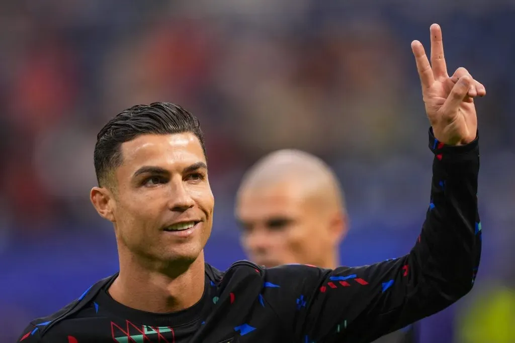 Portugal s Cristiano Ronaldo during a quarterfinal match between Portugal and France at the Euro 2024 soccer tournament in Hamburg, Germany – Friday Saturday July 6, 2024. – Soccer . PUBLICATIONxNOTxINxITAxFRAxCHN Copyright: xFabioxFerrari/LaPressex