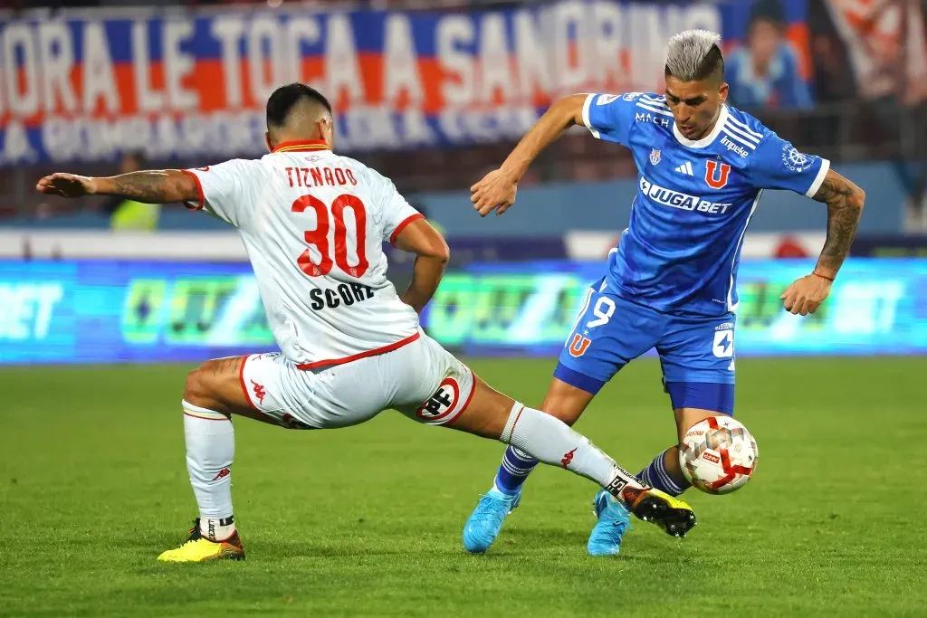 Leandro Fernández ha sido protagonista en los últimos triunfos de la U. Foto: Marcelo Hernandez/Photosport
